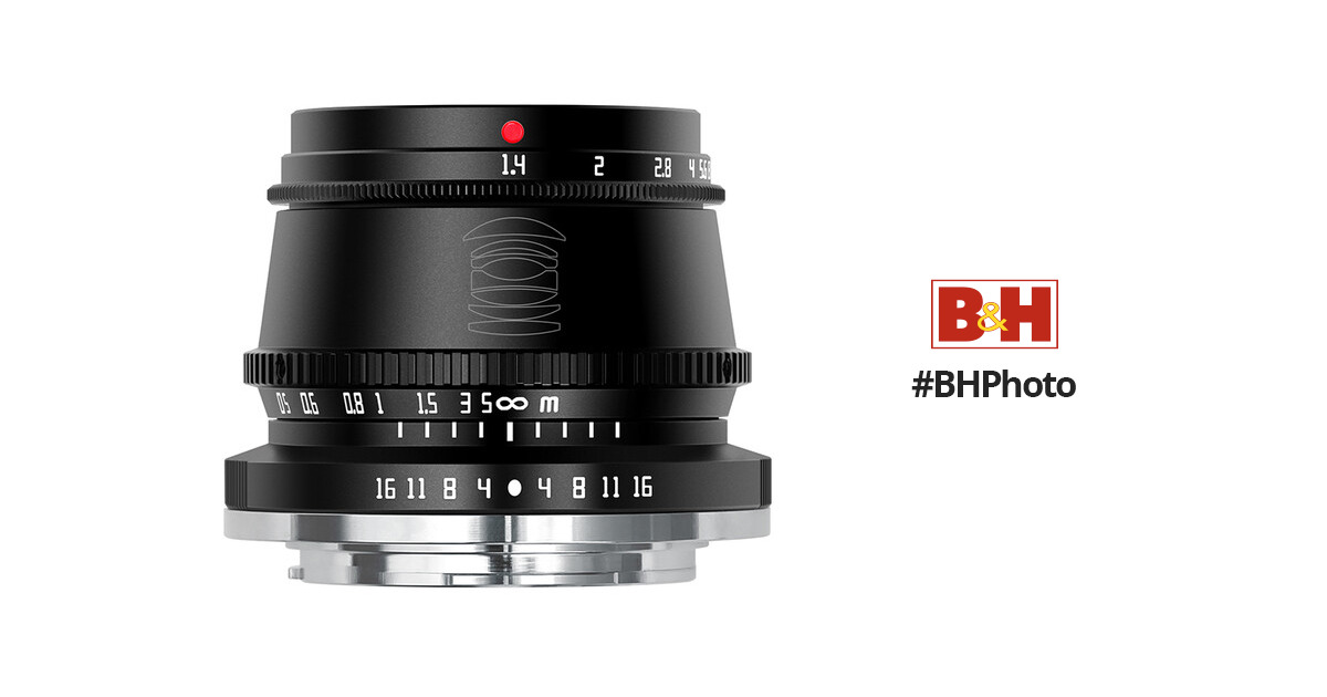 TTArtisan 35mm f/1.4 Lens for Canon EF-M (Black) A12B BH Photo