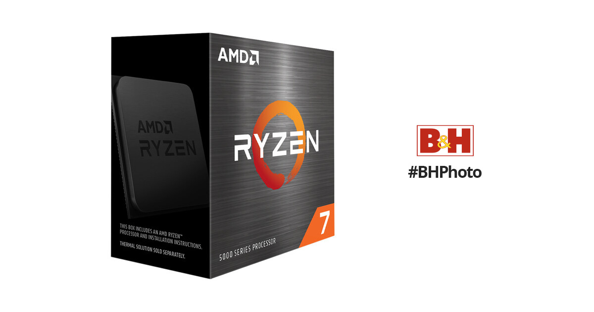AMD Ryzen 7 5800X 3.8 GHz Eight-Core AM4 100-100000063WOF B&H