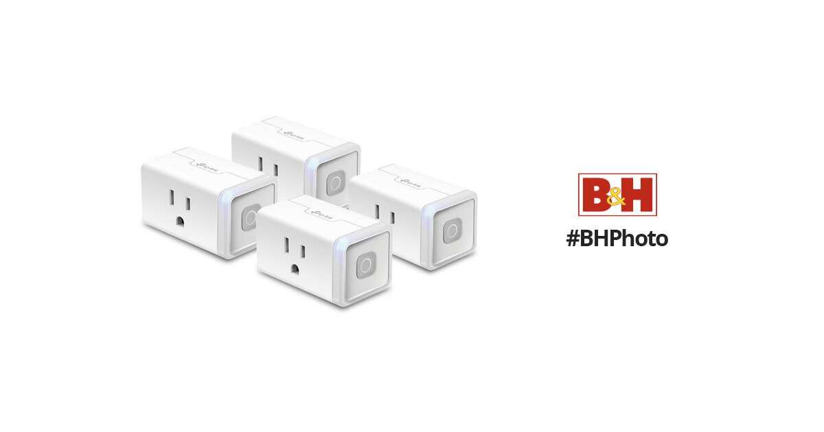 TP-Link HS103 Kasa Smart Wi-Fi Plug Lite (4-Pack) HS103P4 B&H