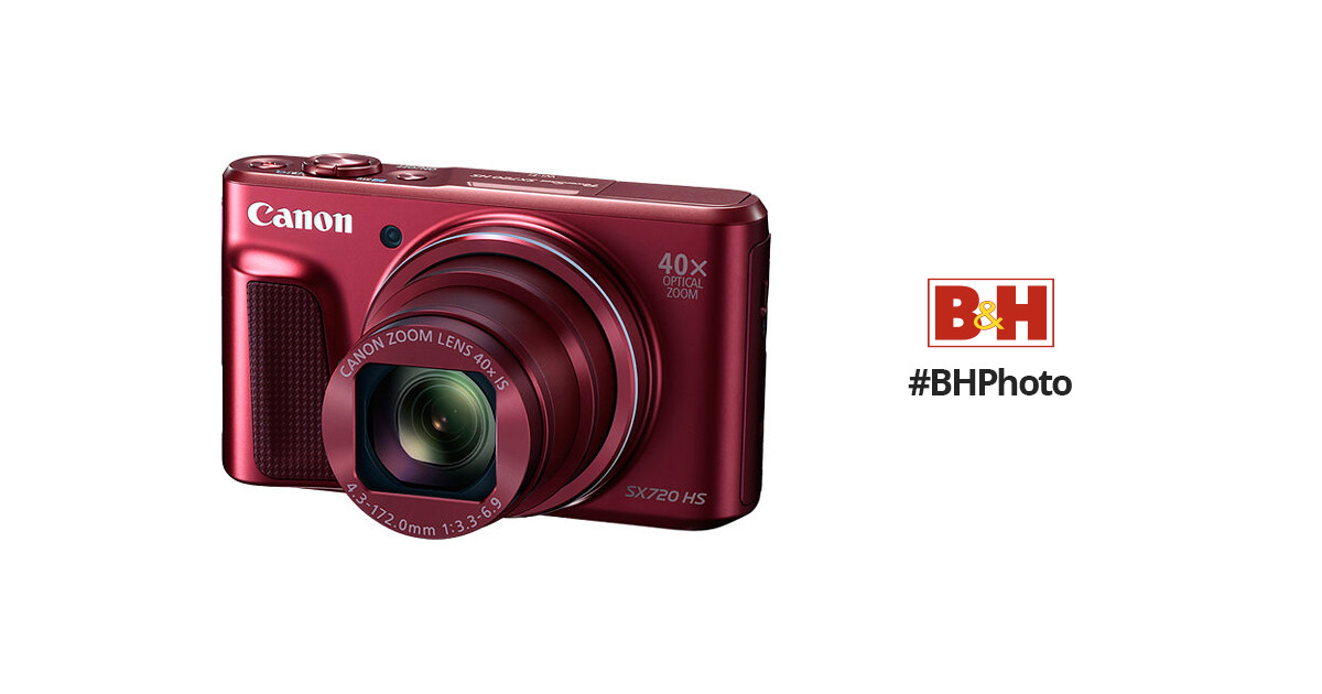 カメラ デジタルカメラ Canon PowerShot SX720 HS Digital Camera (Red) 1071C001 B&H Photo