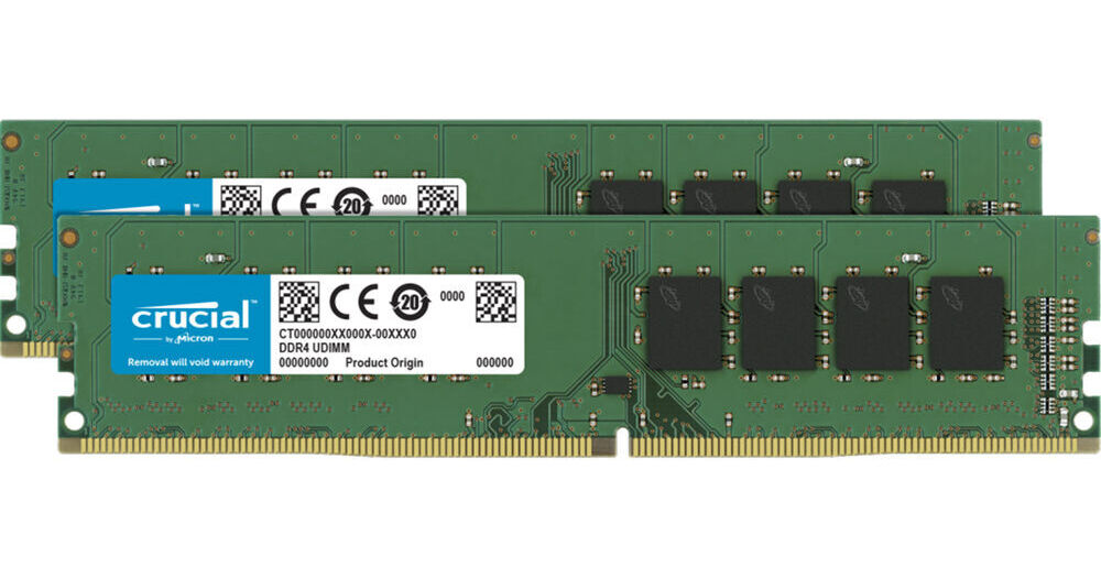 Crucial 64GB Kit (2 x 32GB) DDR4-2666 UDIMM | CT2K32G4DFD8266 