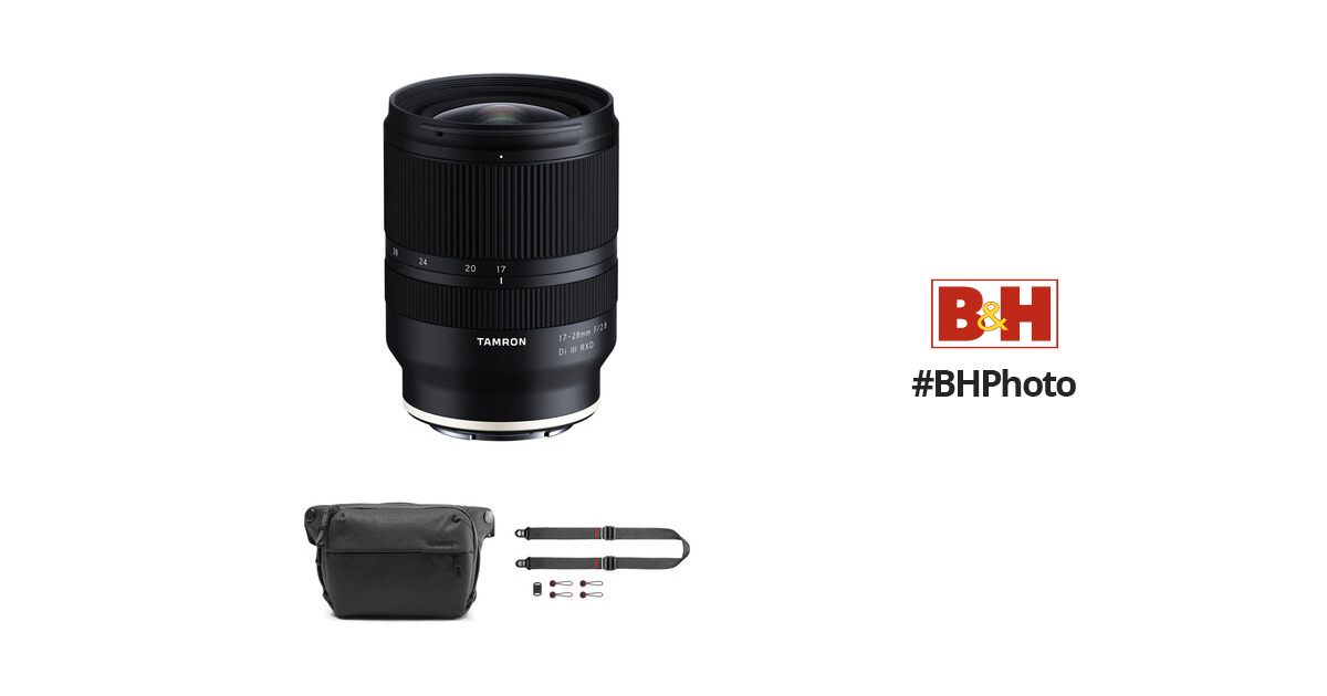 Tamron 17-28mm f/2.8 Di III RXD Lens for Sony E with Sling and Strap Kit