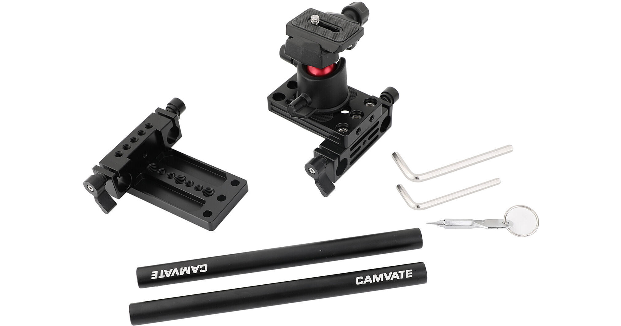 CAMVATE 360° Rotating Tripod Head Adapter Set C2587 B&H