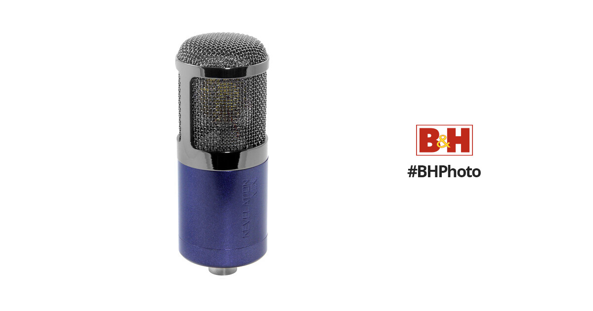 MXL Revelation Mini FET Large-Diaphragm Cardioid Condenser Microphone  (Blue/Chrome)