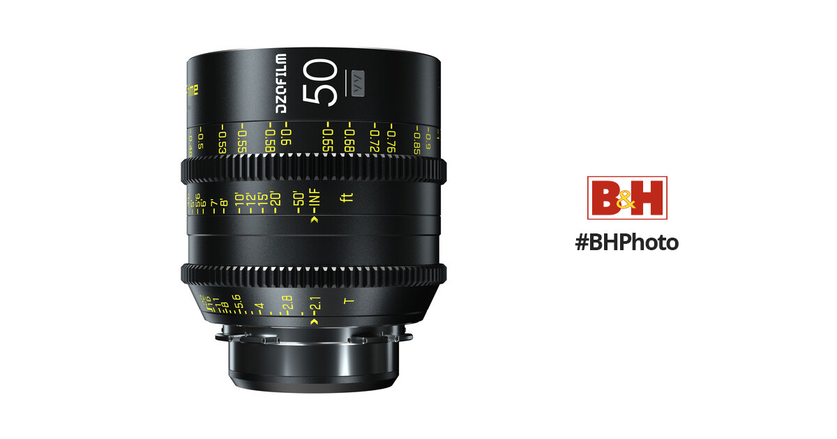 DZOFilm VESPID 50mm T2.1 Lens (PL Mount) DZO-V05021PL B&H Photo