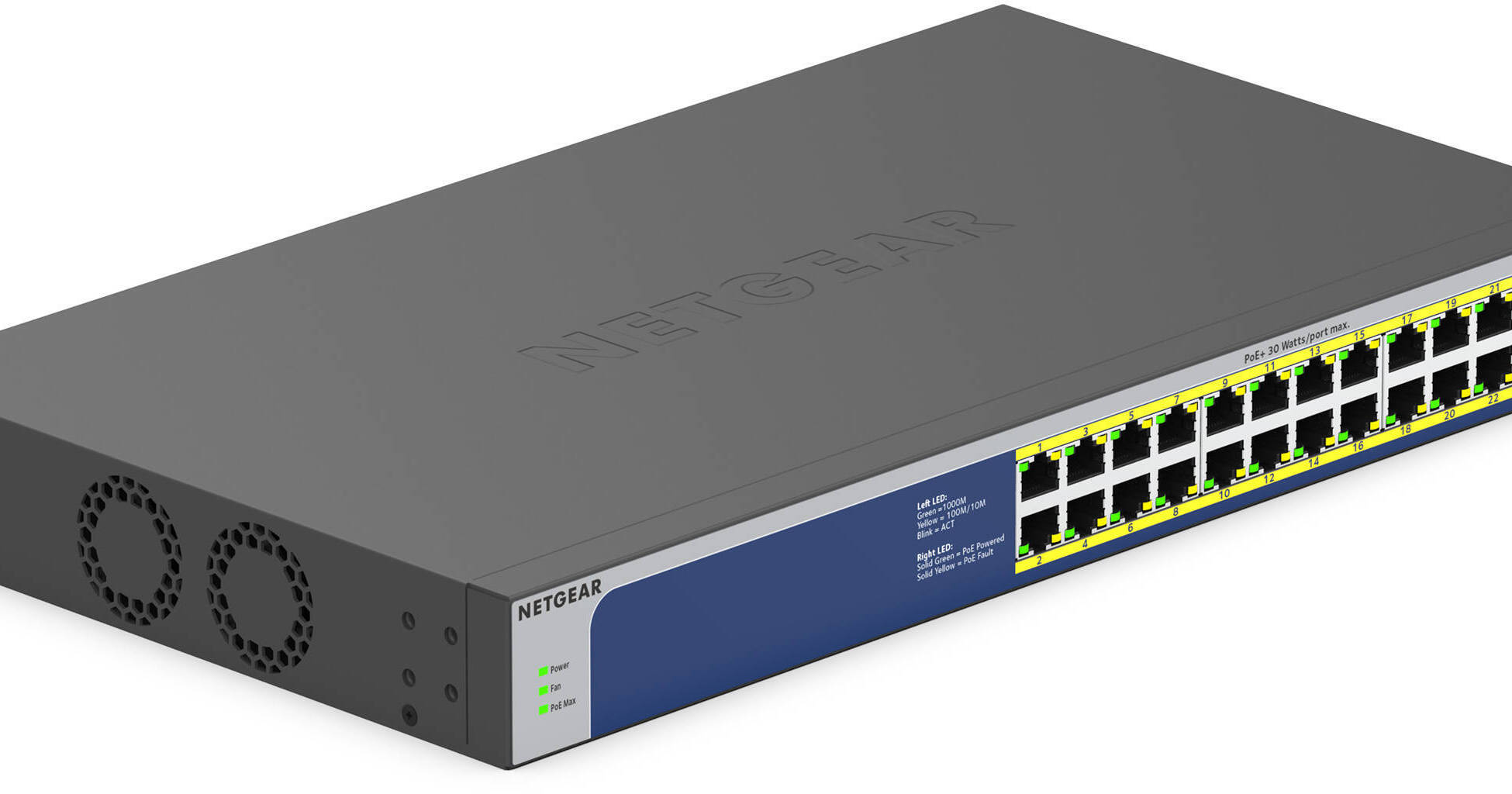 Netgear GS524PP 24-Port Gigabit PoE+ Compliant GS524PP-100NAS