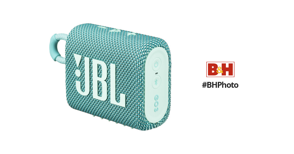 JBL Go 3 Portable Bluetooth Speaker (Teal) JBLGO3TEALAM B&H