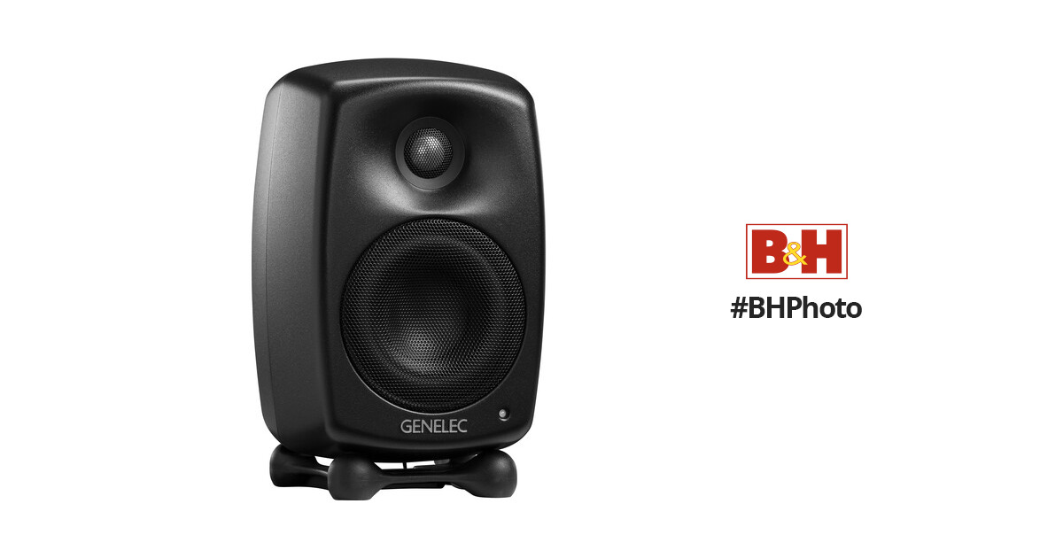 Genelec G Two 2-Way Powered Bookshelf Speaker (Mystic Black, Single)