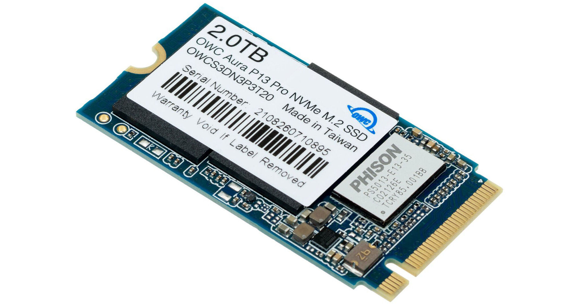 OWC 2TB Aura P13 Pro NVMe M.2 2242 SSD OWCS3DN3P3T20 B&H Photo