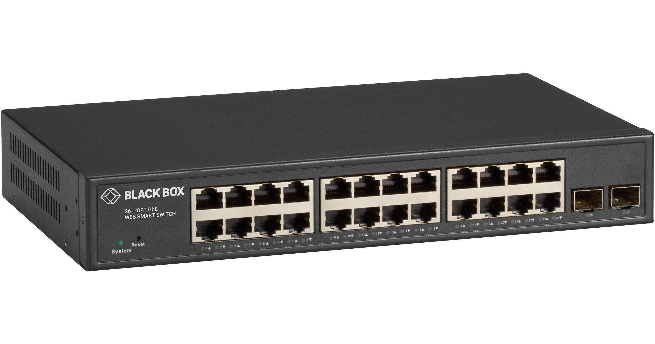 Black Box 26-Port Gigabit Ethernet Web Smart Switch LGB2126A B&H