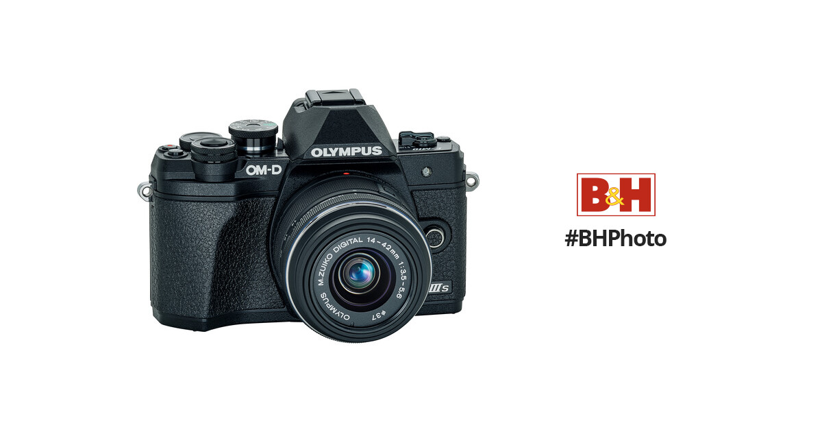 Olympus OM-D E-M10 Mark III Mirrorless Camera with 14-42mm II R Lens (Black)