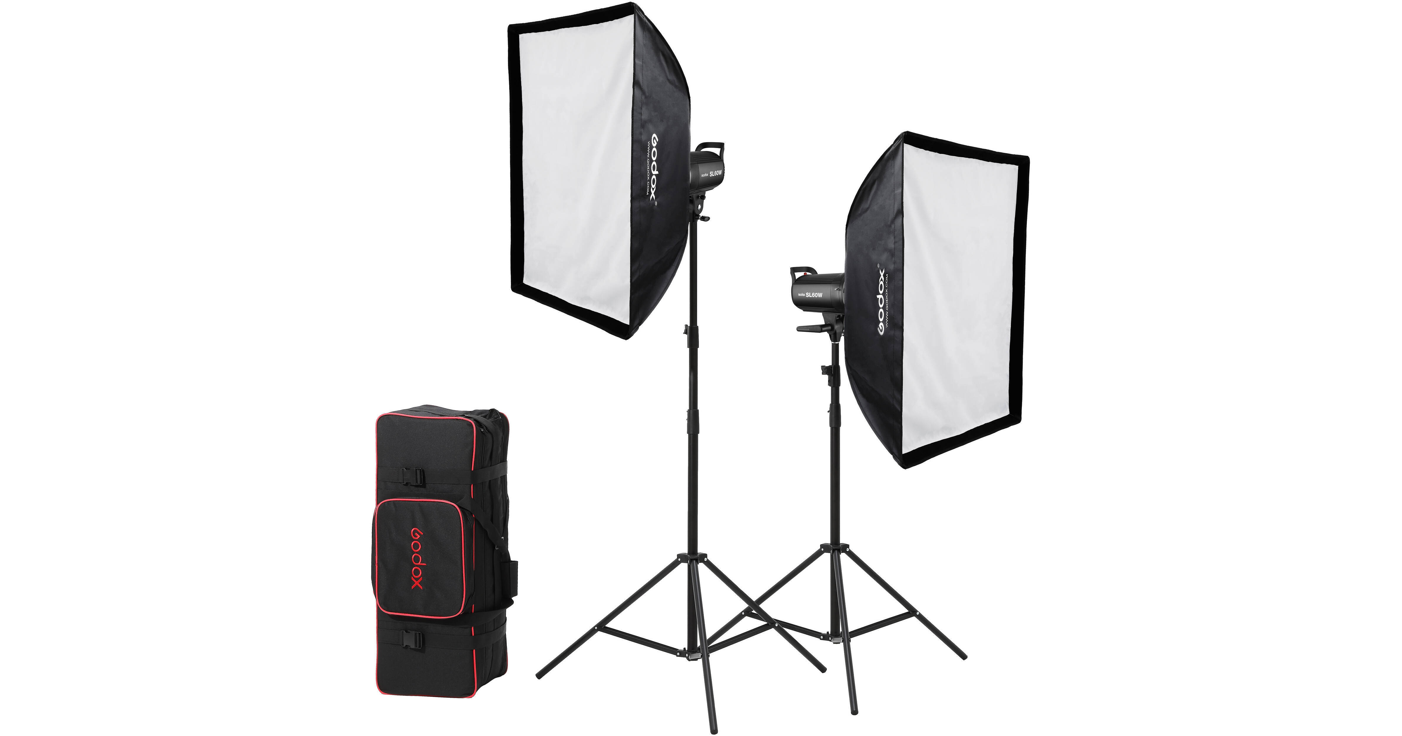 Godox SL-60W Daylight LED Video 2-Light Kit SL60W KIT B&H Photo