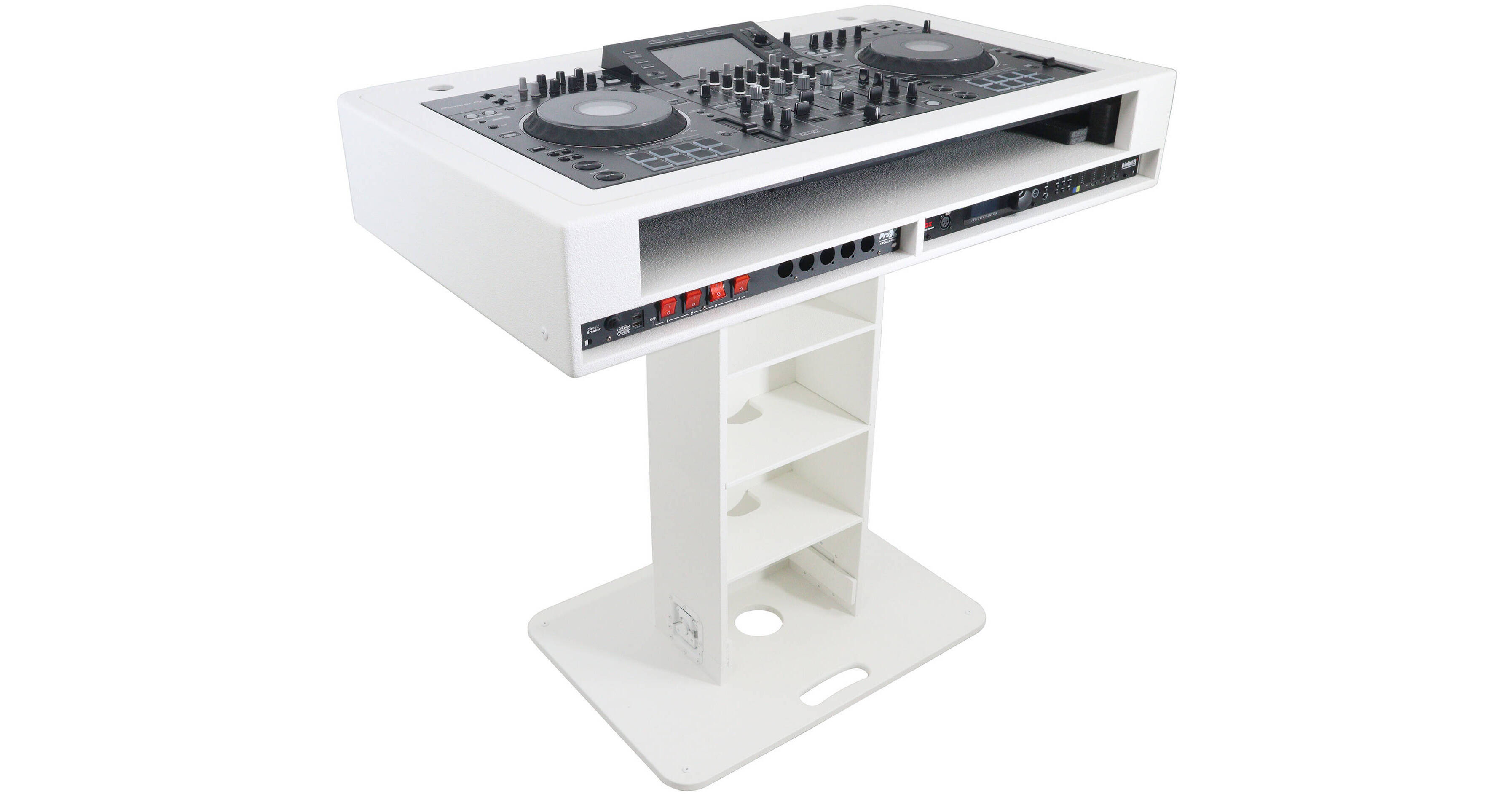 ProX DJ Control Tower Stand with 2 RU XZFDJCTW 2U CASE B&H