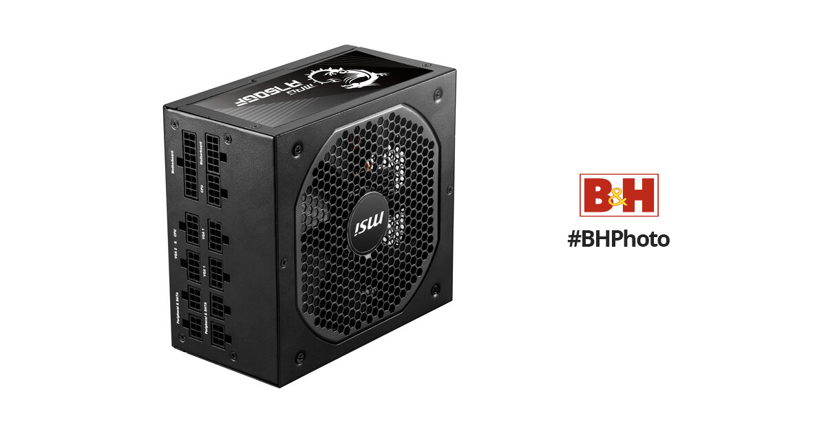 MSI MPG A750GF Gaming Power Supply - Full Modular - 80 PLUS Gold Certified  750W - 100% Japanese 105°C Capacitors - Compact Size - ATX PSU