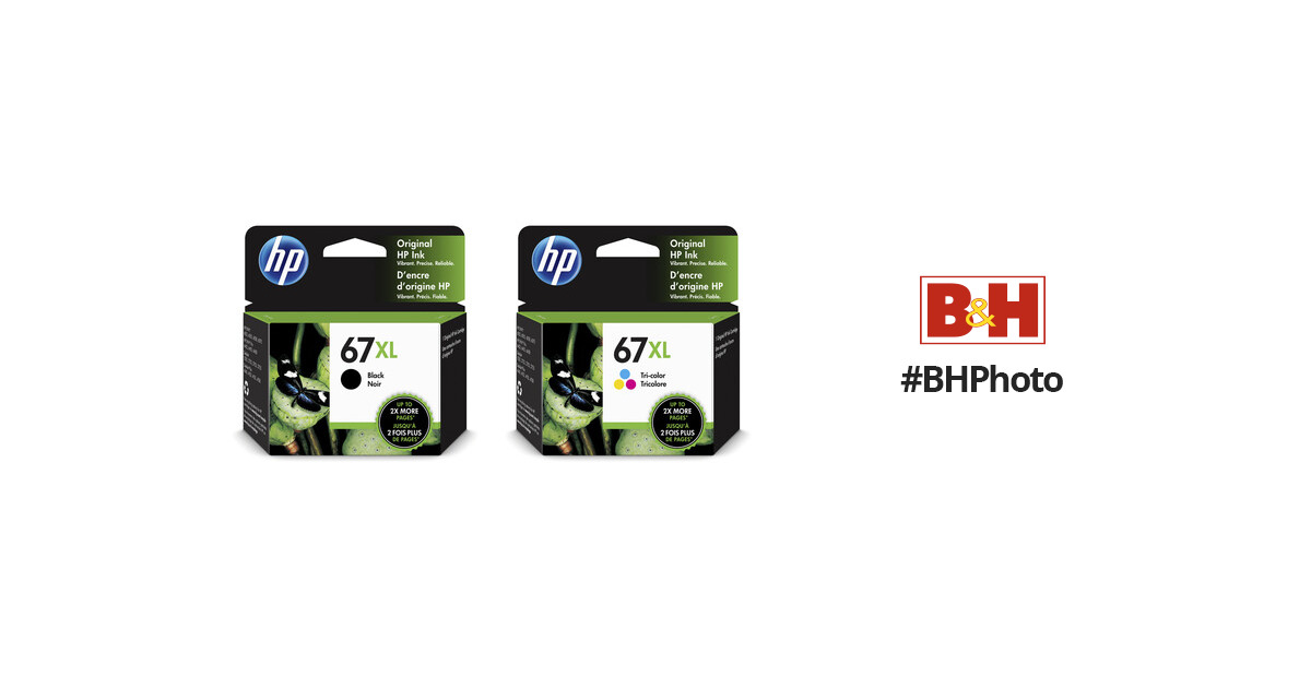 Hp 67xl High Yield Ink Cartridge Set For Envy 6055 And 6455 1516