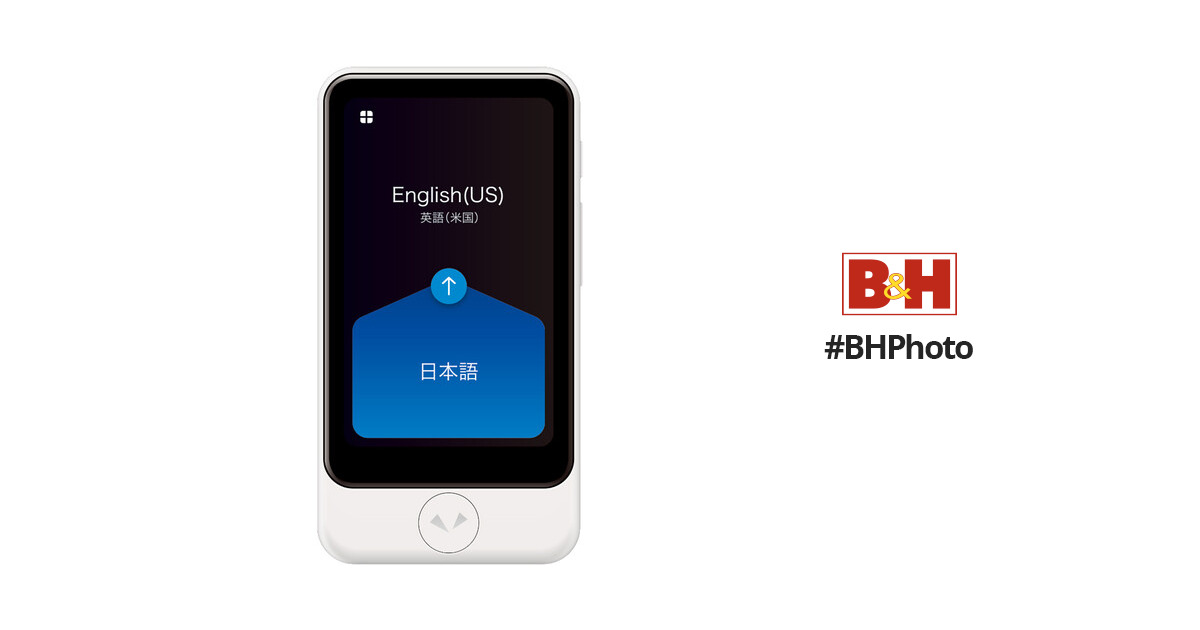 Pocketalk Plus Portable Voice Translator (White)