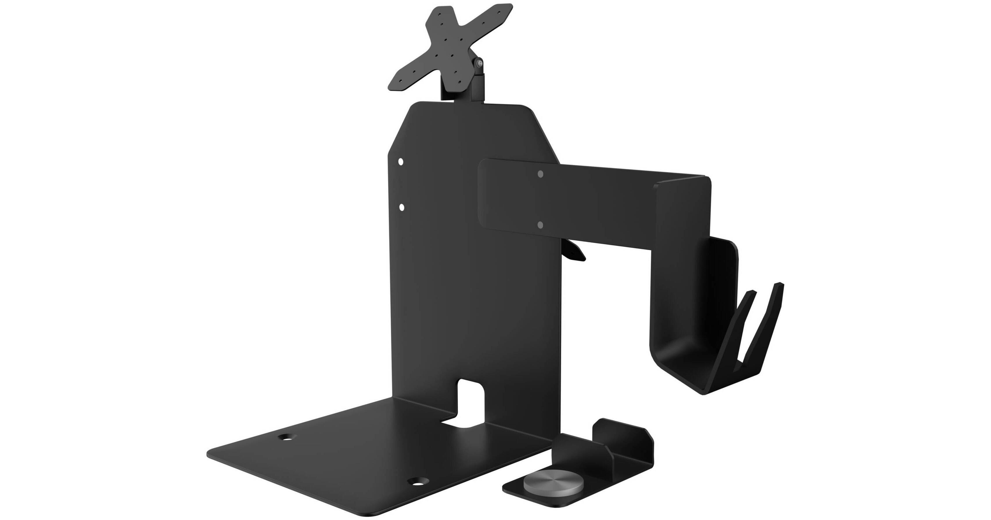 CTA Digital Dual VESA PoS Station with Print Stand and PAD-CHKS2