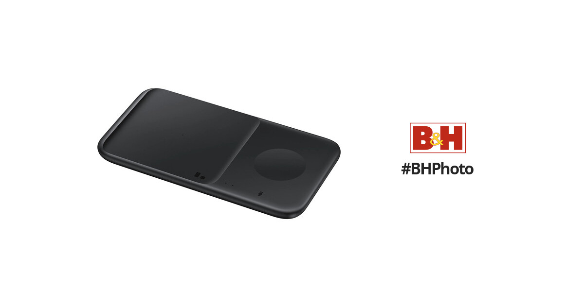 Samsung Duo Wireless Charging Pad (Black) EP-P4300TBEGUS B&H