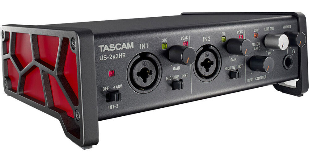 TASCAM US-2x2HR USB-C Audio/MIDI Interface