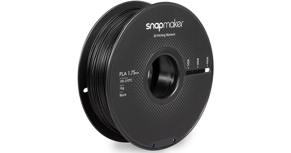 Snapmaker 1.75mm PLA Filament (1kg, Black) 34011 B&H Photo Video