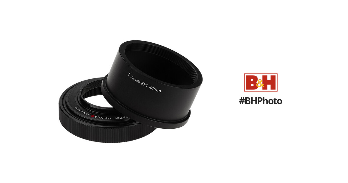 FotodioX Lens Adapter Astro Edition for T-Mount Wide Field Telescopes to  Micro Four Thirds-Mount Cameras