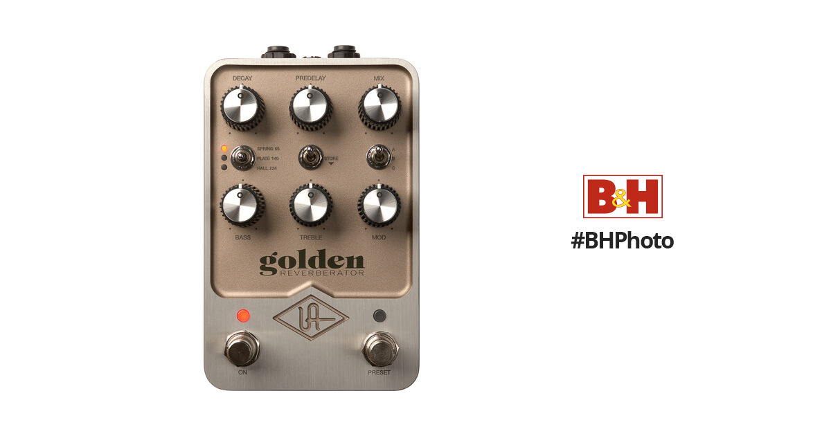 Universal Audio UAFX Golden Reverb Stereo Effects Pedal GPM GOLD