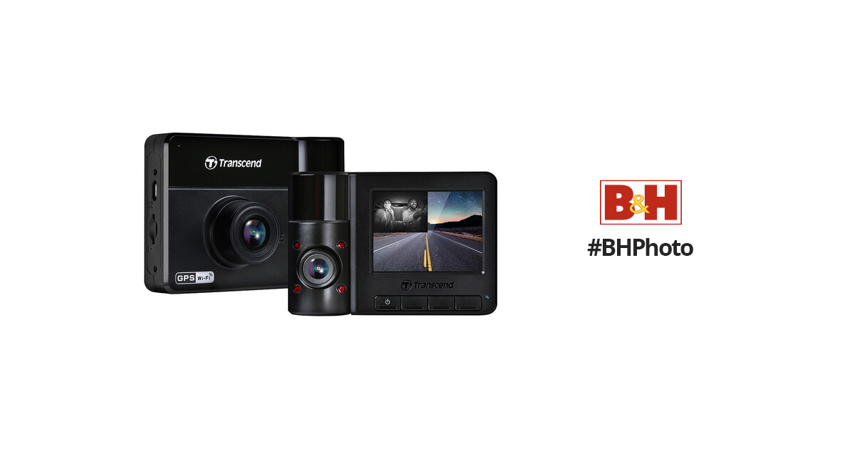 Transcend DrivePro 550B Dual Lens Dash Camera with 64GB microSD Card