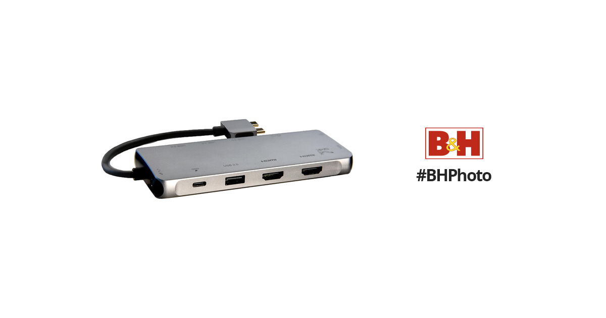 SMK-Link USB-C Dual 4K Multi-Stream 12-in-1 Mini-Docking VP6960