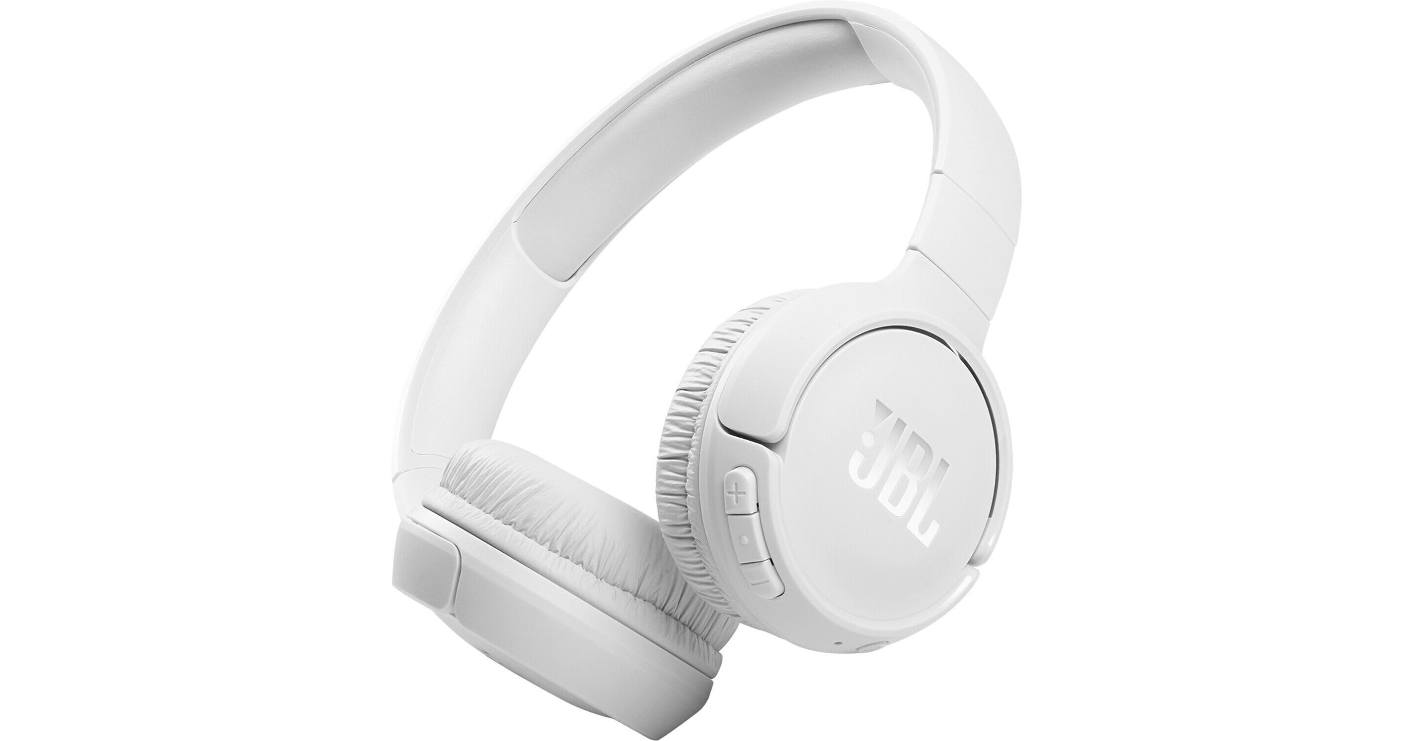 JBL Tune 510BT Wireless On-Ear Headphones (White) JBLT510BTWHTAM