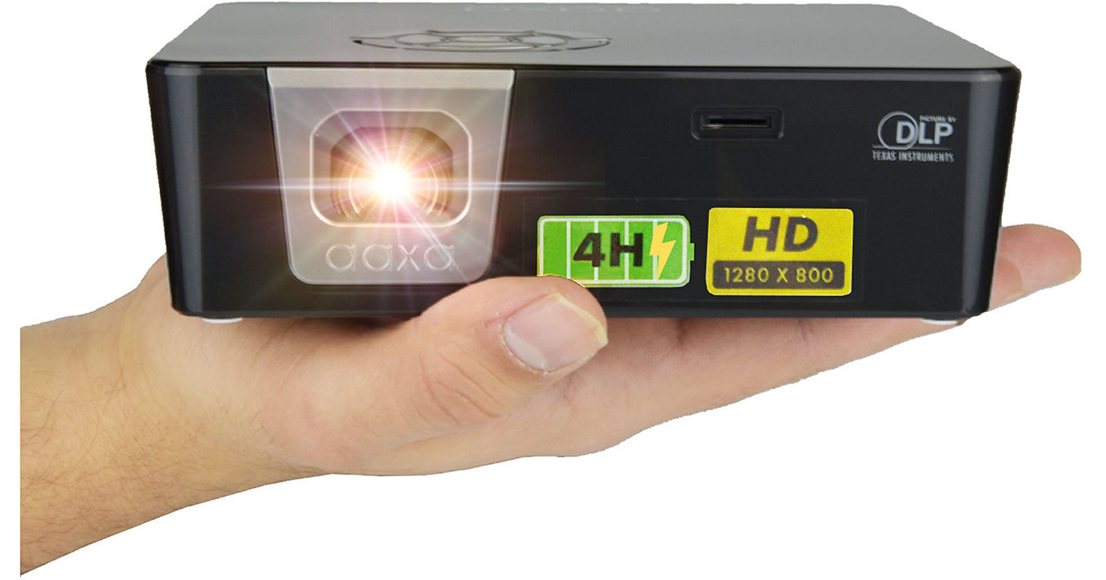 AAXA Technologies P6X 1100-Lumen WXGA Portable DLP HP-P6X-01 B&H