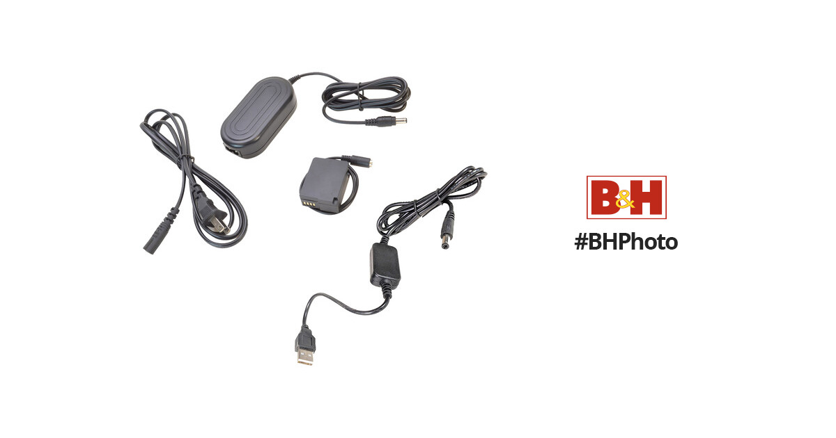 BLC125v - BLC12 Coupler/Dummy Battery, AC Adapter & 5V USB Adapter Cable