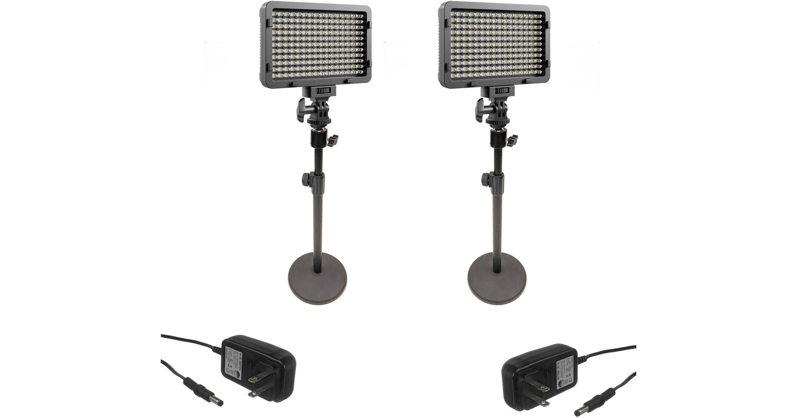 Bescor XT160 2Light Streaming Kit with Stands and XT160STREAM2