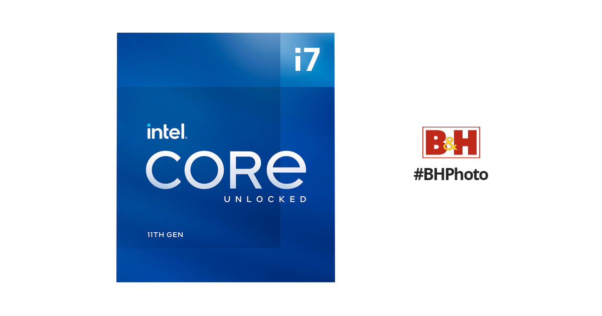 Intel Core i7 11th Gen i7 11700K Octa core 8 Core 3.60 GHz Processor Retail  Pack 16 MB L3 Cache 64 bit Processing 5 GHz Overclocking Speed 14 nm Socket  LGA 1200