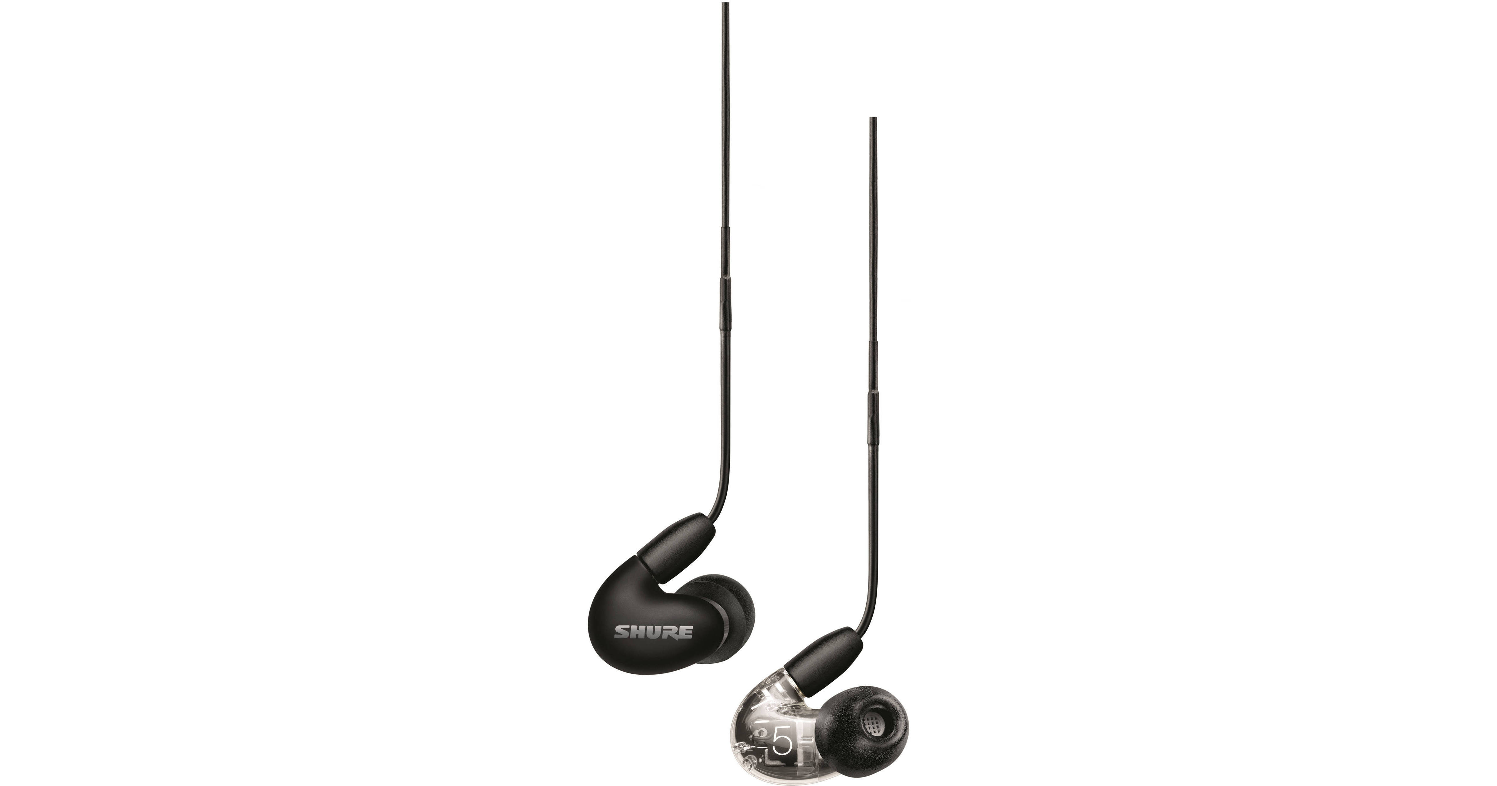 Shure AONIC 5 Sound-Isolating Earphones (Black) SE53BABK+UNI B&H