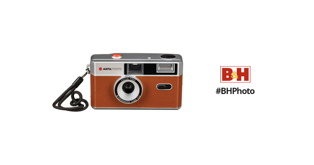 AgfaPhoto Analog 35mm Reusable Film Camera (Coffee Brown) at