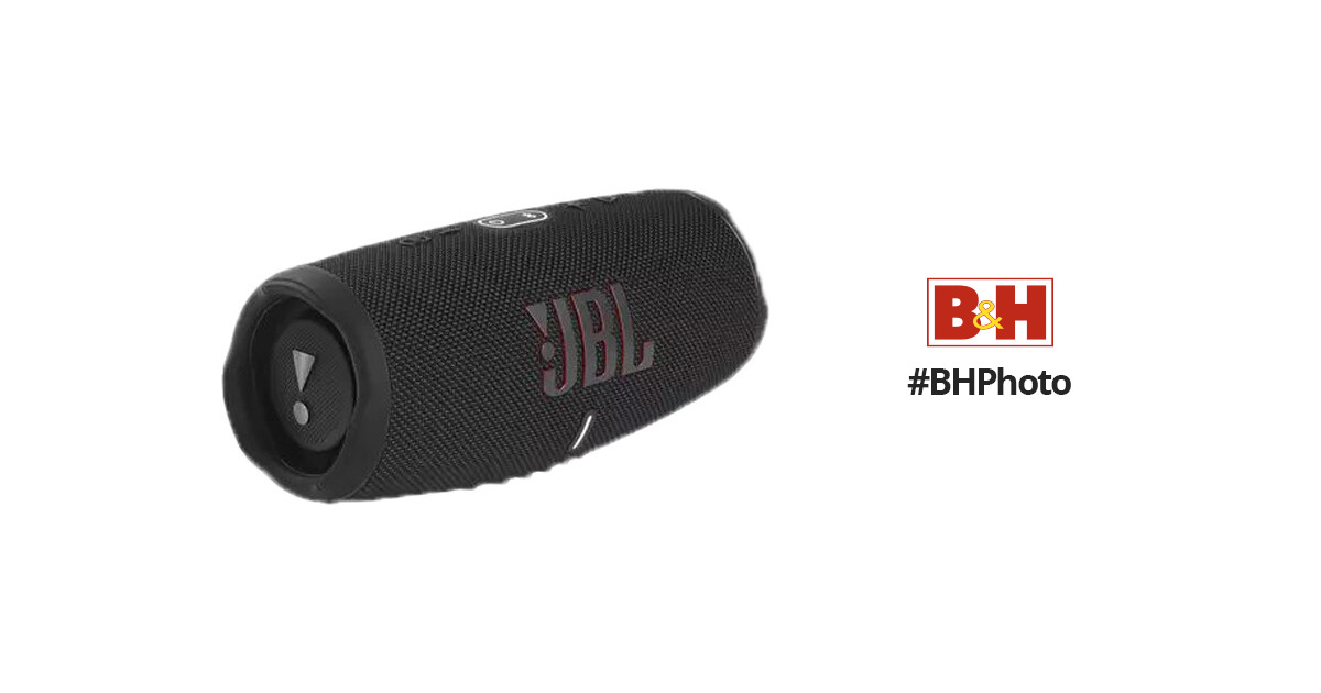 JBL Charge 5 Portable Bluetooth JBLCHARGE5BLKAM Speaker (Black)