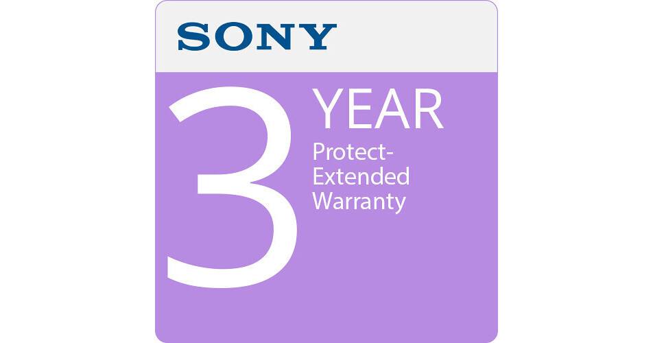 Sony Protect Extended Warranty for Photo/Video Cameras