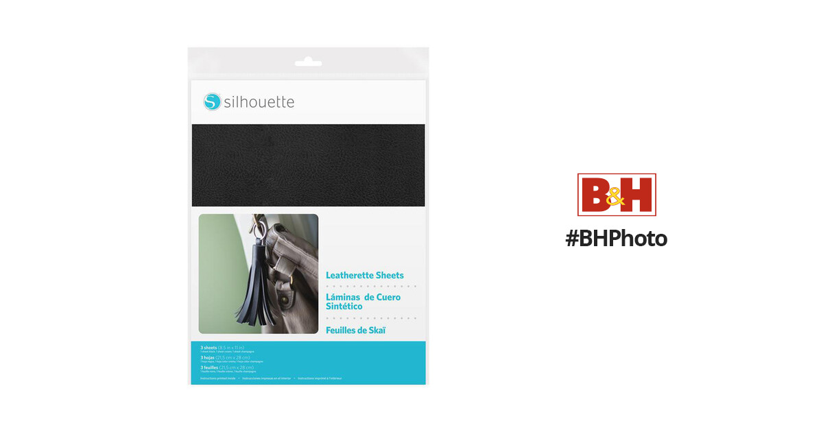Silhouette Leatherette Sheets (3-Sheets) MEDIA-LTHRT B&H Photo