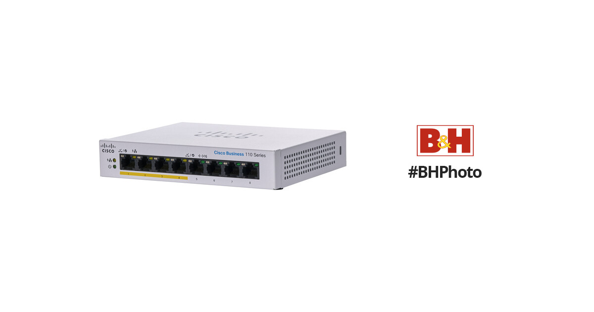 Cisco CBS110-8PP-D 8-Port Unmanaged Switch