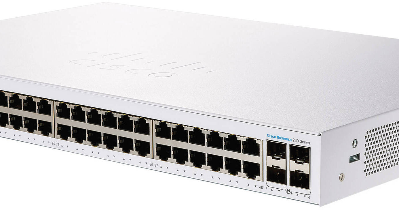 Cisco CBS250-48T-4X 48-Port Gigabit Ethernet Smart Switch with SFP