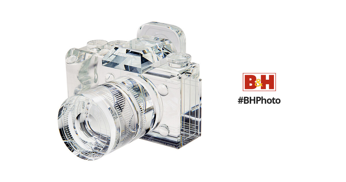 Fotodiox Crystal Camera 9/10 Sized Replica of Fujifilm X-T w/XF 18-55mm RLM Lens 