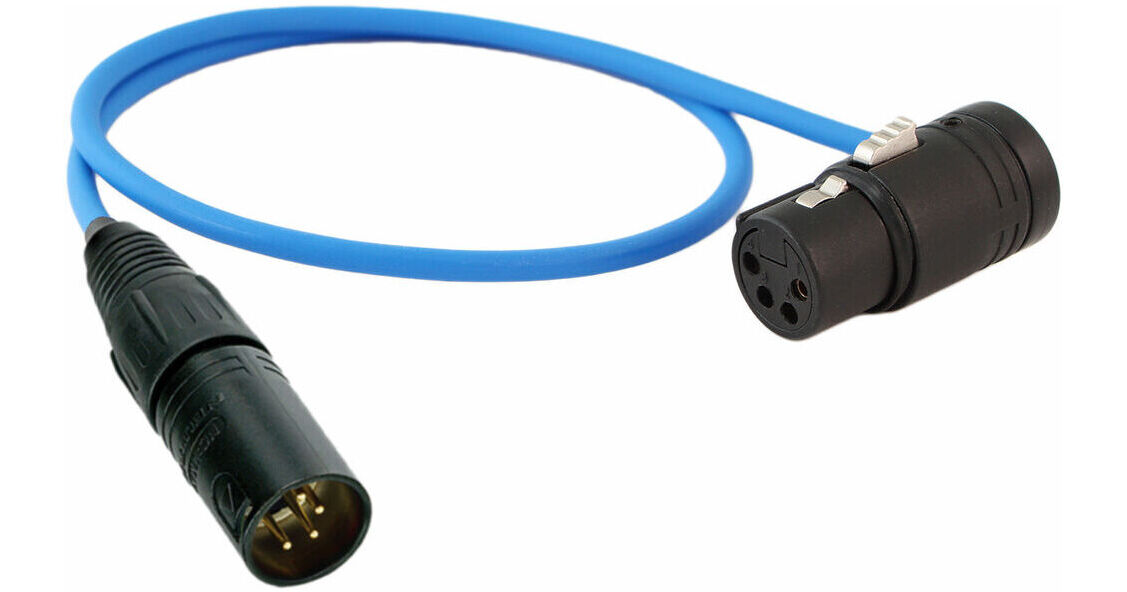 Cable Techniques 18" XLR4M to LowProfile XLR4F