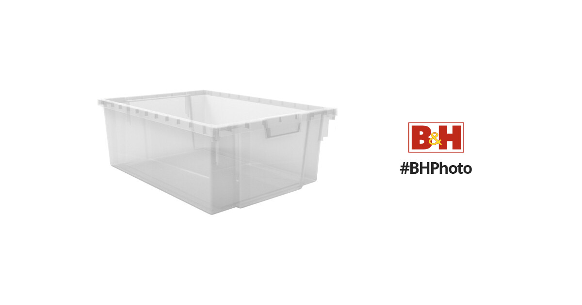 MPM 4 Packs Transparent Plastic Bins Storage Box, Deep Plastic