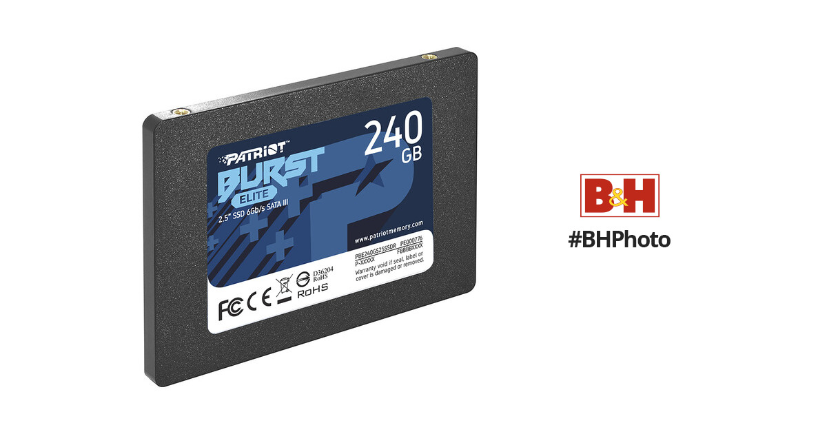 Patriot Burst Elite SATA 3 240GB SSD 2.5 - 10 Pack
