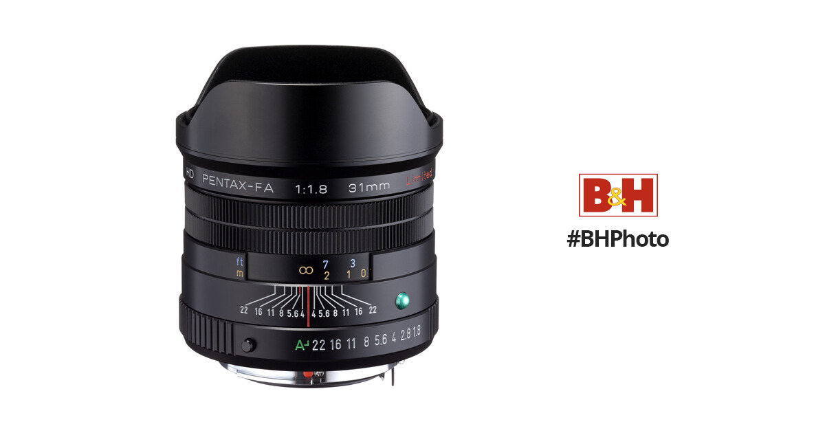 代引き手数料無料 HD Black Limited F1.8 31mm PENTAX-FA - レンズ(単焦点) - hlt.no