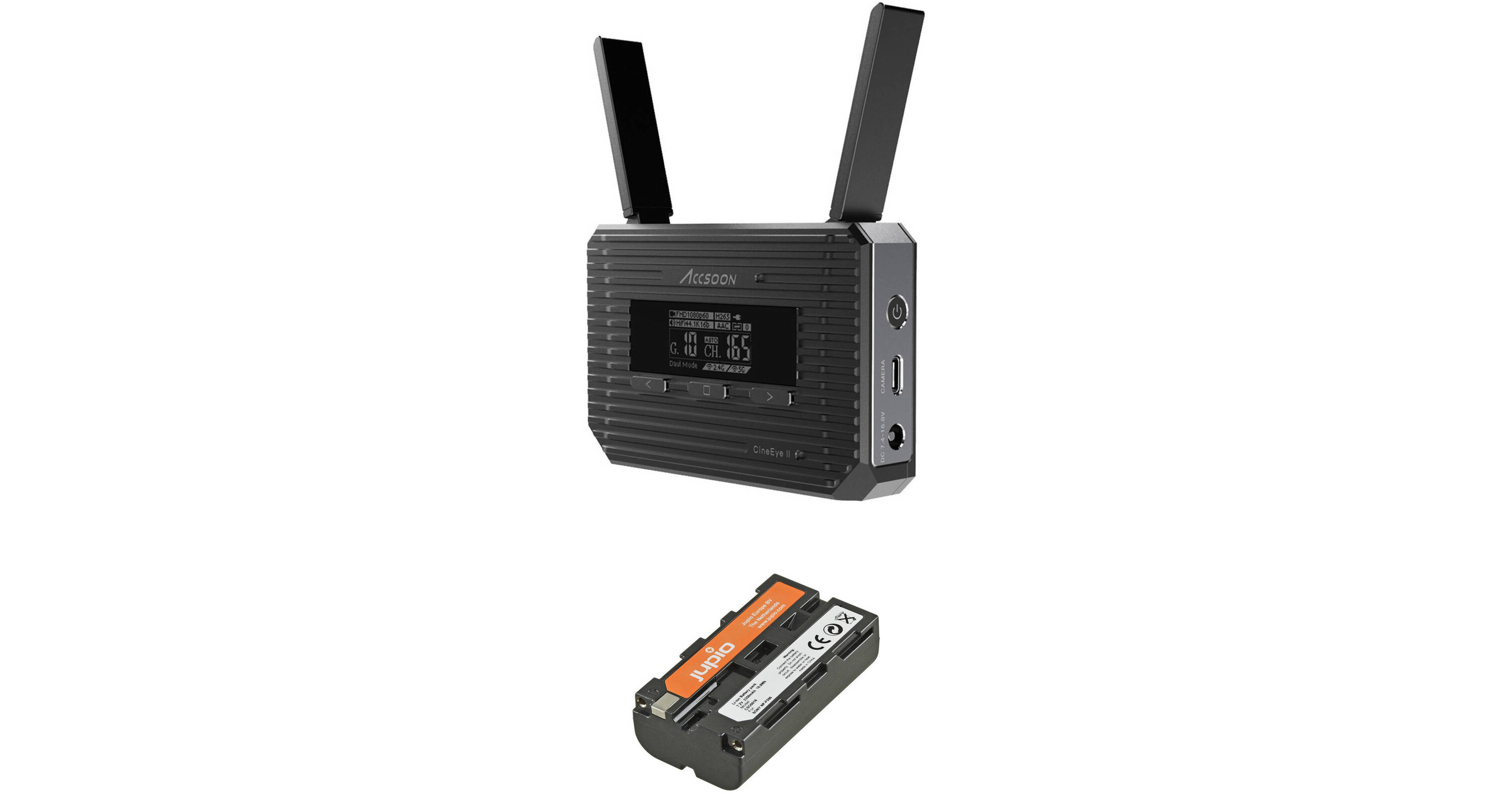 Accsoon CineEye 2 Wireless Video Transmitter & Jupio L-Series