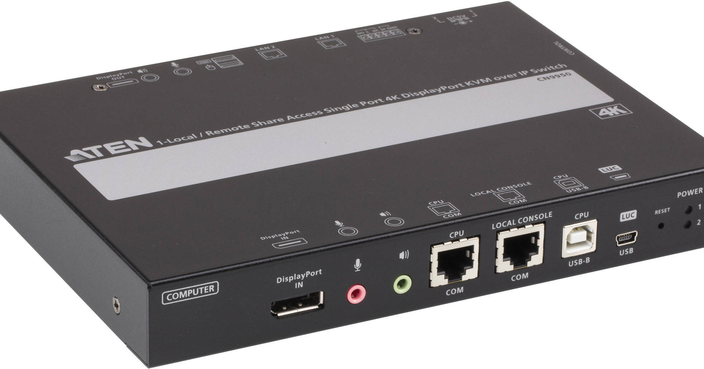 1-Local/Remote Share Access Single Port 4K DisplayPort KVM over IP Switch -  CN9950, ATEN KVM over IP Switches