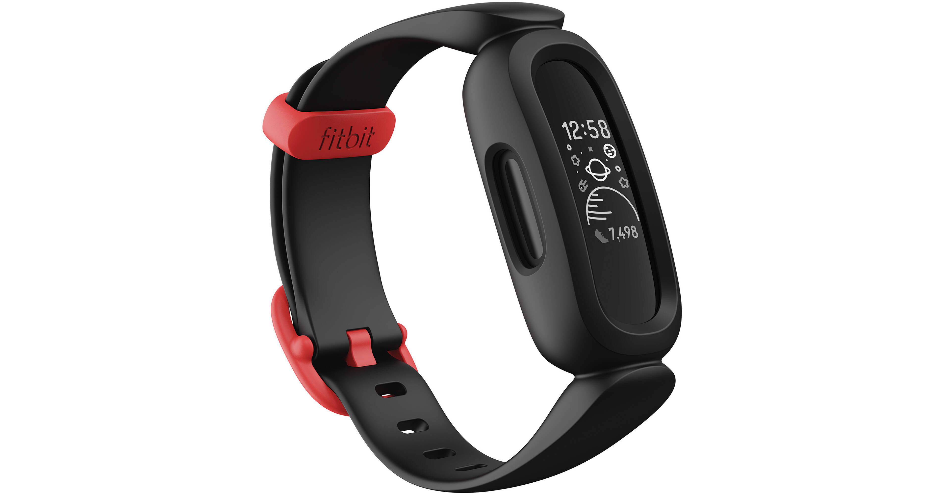 Fitbit Ace 3 Activity Tracker For Kids (Black/Sport Red)