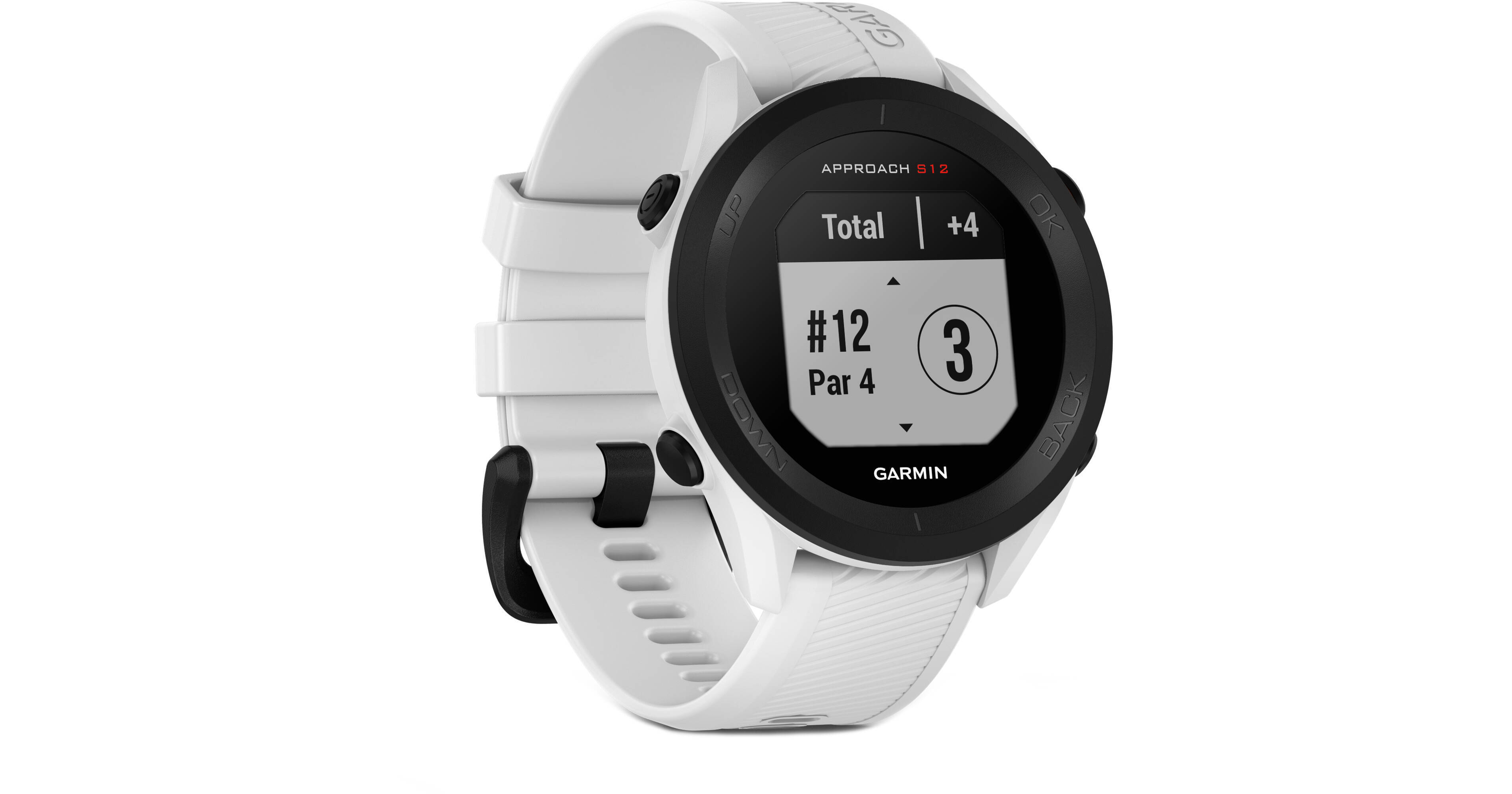 Garmin Approach S12 GPS Golf Watch (White) 010-02472-02 B&H