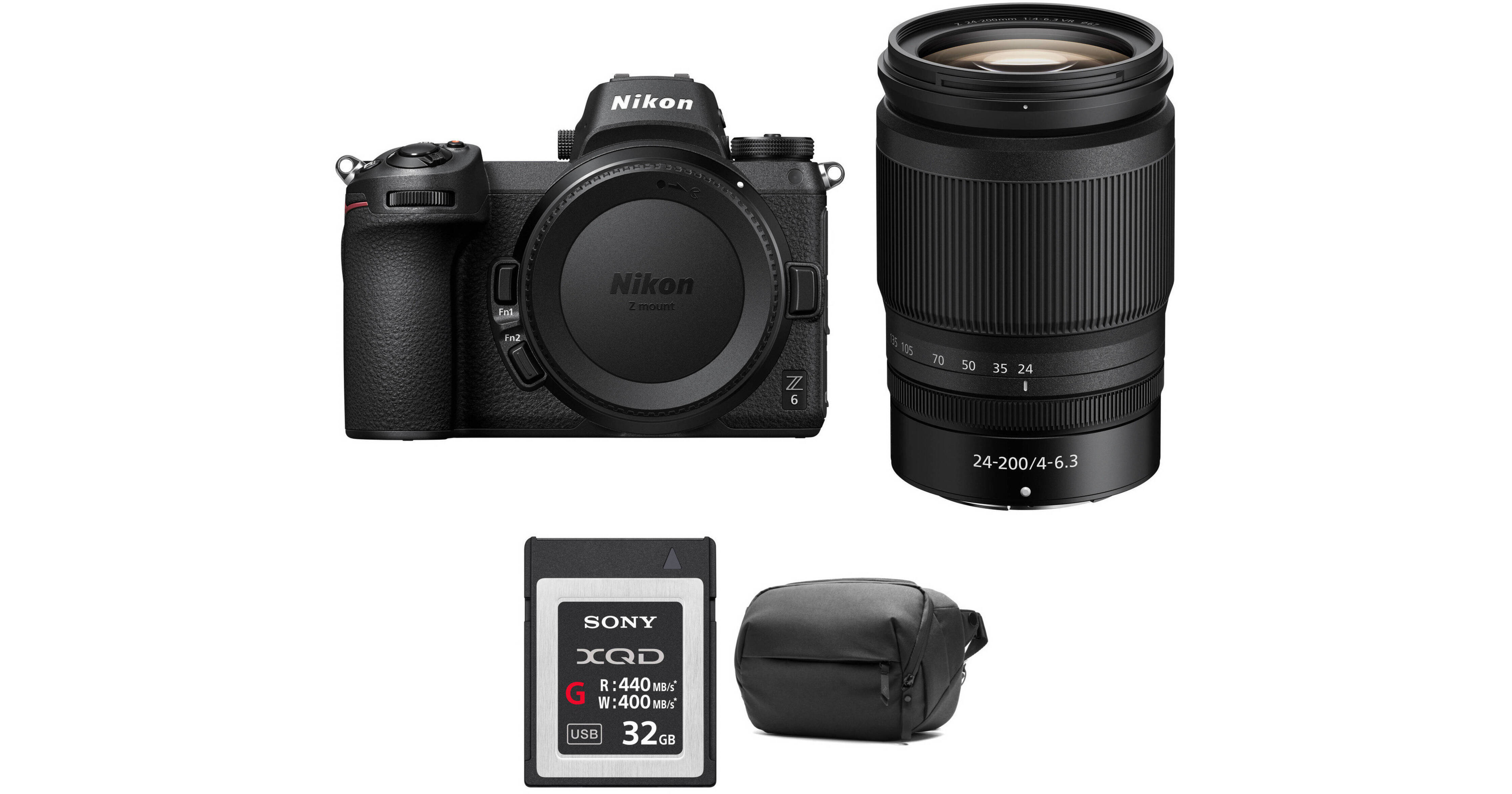 Nikon Z6 Mirrorless Camera with 24200mm Lens and Accessories
